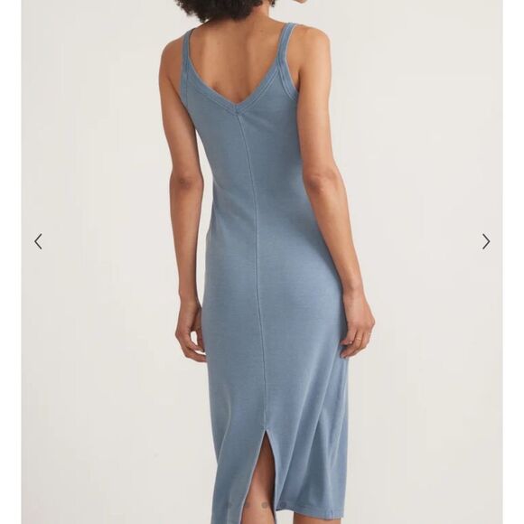Marine Layer Lexi Rib Sun-In Spaghetti Strap Dress Vintage Indigo Small NWT‎ - Picture 5 of 7